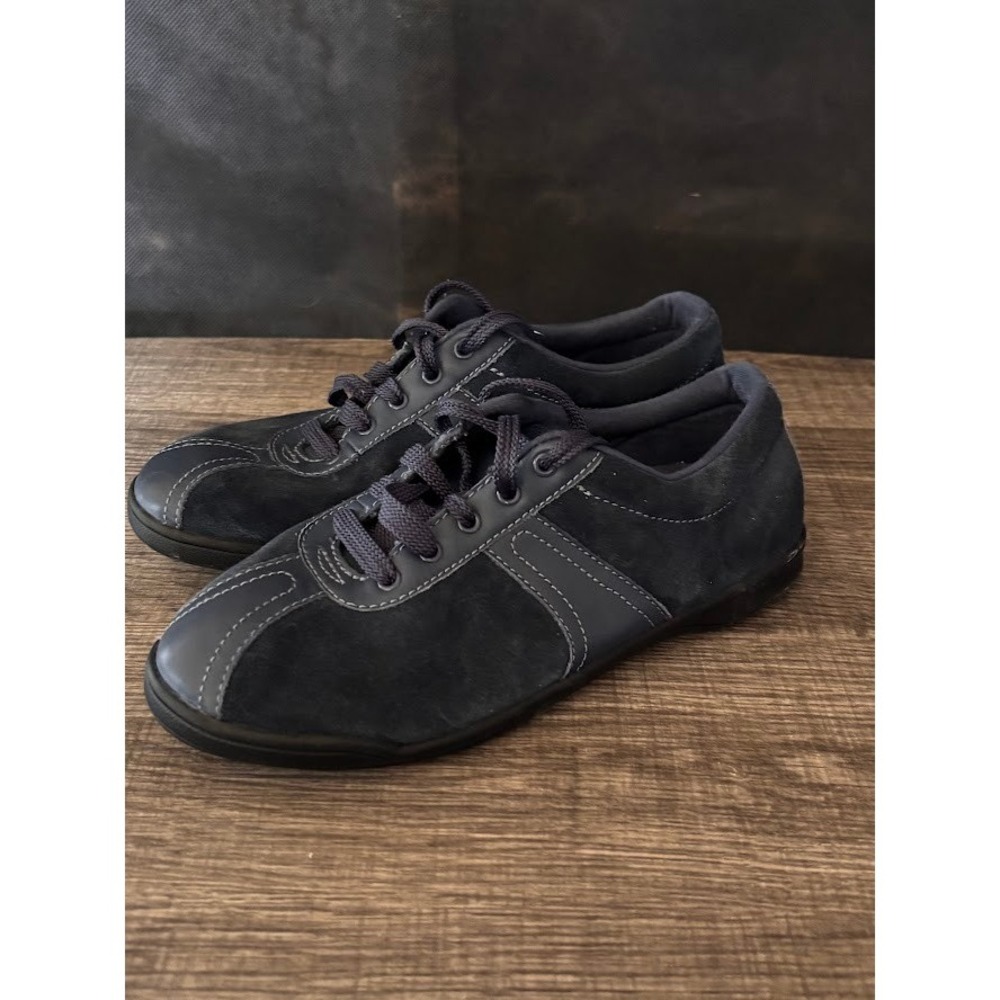 Easy‎ Spirit Seoncue Navy Blue Suede Leather Comfort Walking Shoes Women Size 8M